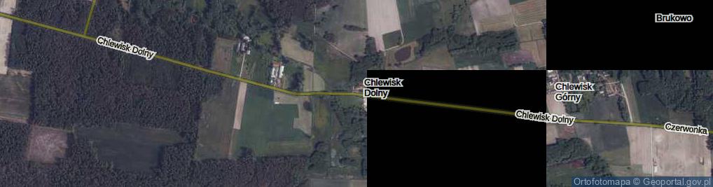 Zdjęcie satelitarne Chlewisk Dolny ul.